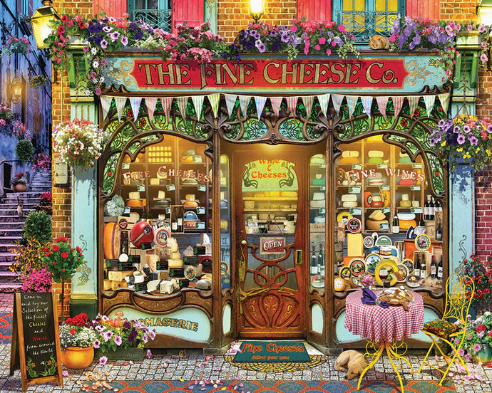 Wine & Cheese Shop ) - 1000 Piece White Mountain Jigsaw Puzzle