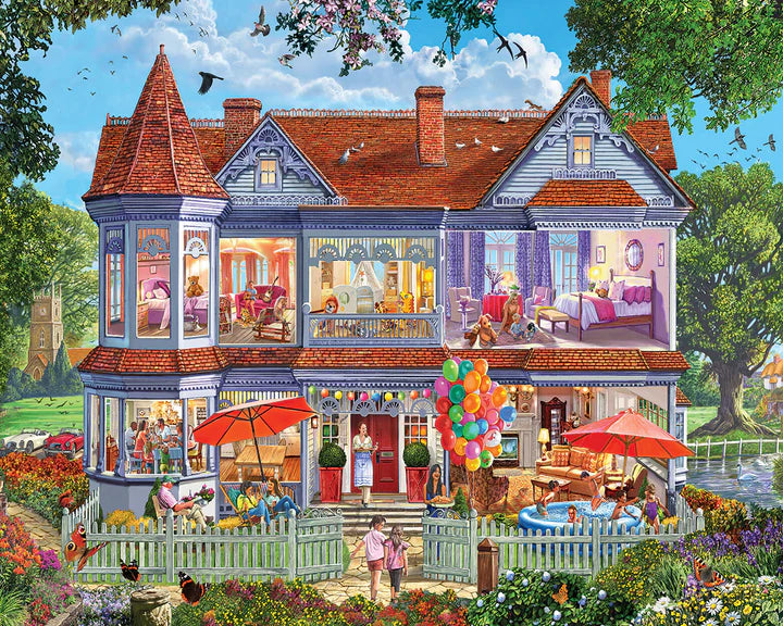 Summer House  - 1000 Piece White Mountain Jigsaw Puzzle