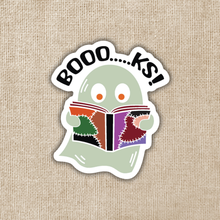 Load image into Gallery viewer, Boooooks Reading Ghost Sticker