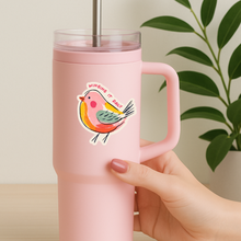 Load image into Gallery viewer, Winging It Daily Bird Sticker – Cute Colorful Bird Sticker