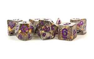 16mm Resin Polyhedral Dice Set - Colorful 18 Colors: Rainbow