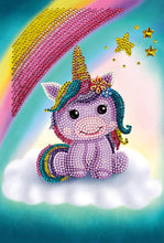 Load image into Gallery viewer, Crystal Art Notebook Kit: Unicorn Smile