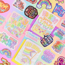Load image into Gallery viewer, Y’all Means All, LGBTQ, Cowboy, Queer, Vinyl Sticker