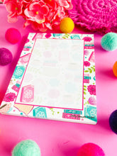 Load image into Gallery viewer, Floral Bookish Pattern Notepad