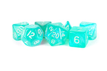 Load image into Gallery viewer, Stardust Acrylic Polyhedral Dice Set (8 Options): Supervolcano