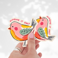 Load image into Gallery viewer, Winging It Daily Bird Sticker – Cute Colorful Bird Sticker