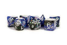 Load image into Gallery viewer, Colorful Eternal Resin Polyhedral DND Dice Set (4 Colors): Eternal Teal/Black