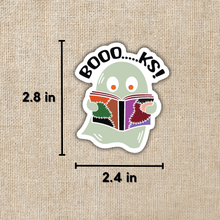 Load image into Gallery viewer, Boooooks Reading Ghost Sticker