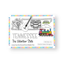 Load image into Gallery viewer, Color Your Own Tennessee State Postcard