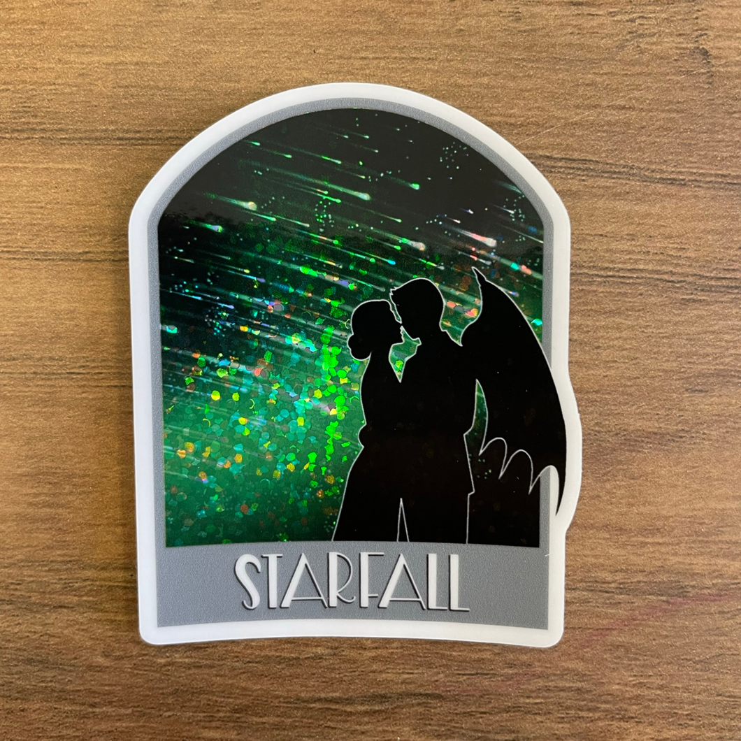 Starfall Rhys and Feyre ACOTAR, 3-inch Holographic Sticker