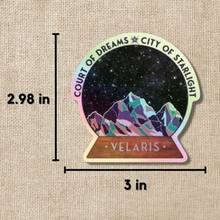 Load image into Gallery viewer, Velaris Star Globe Holo Sticker | A Court of Thorns &amp; Roses