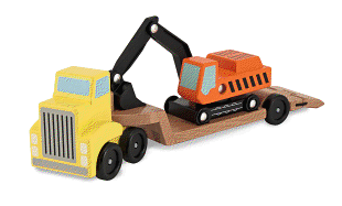 Melissa and Doug Trailer & Excavator