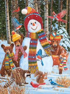 Visiting the Snowman  - 500 Piece Jigsaw Puzzle