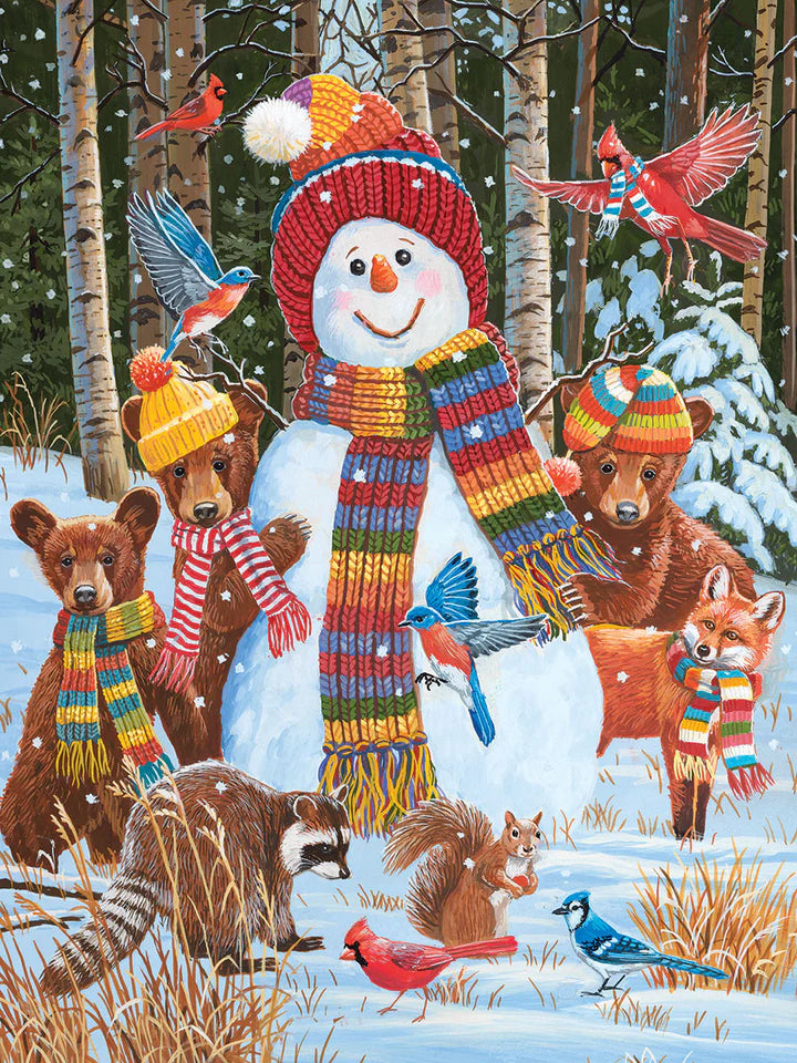 Visiting the Snowman  - 500 Piece Jigsaw Puzzle