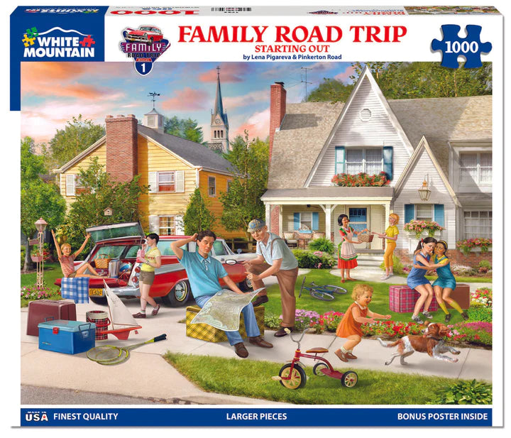 Family Road Trip - 1000 Piece Jigsaw Puzzle