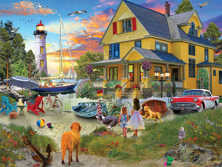 My Yellow Beach House  - 500 Piece Jigsaw Puzzle
