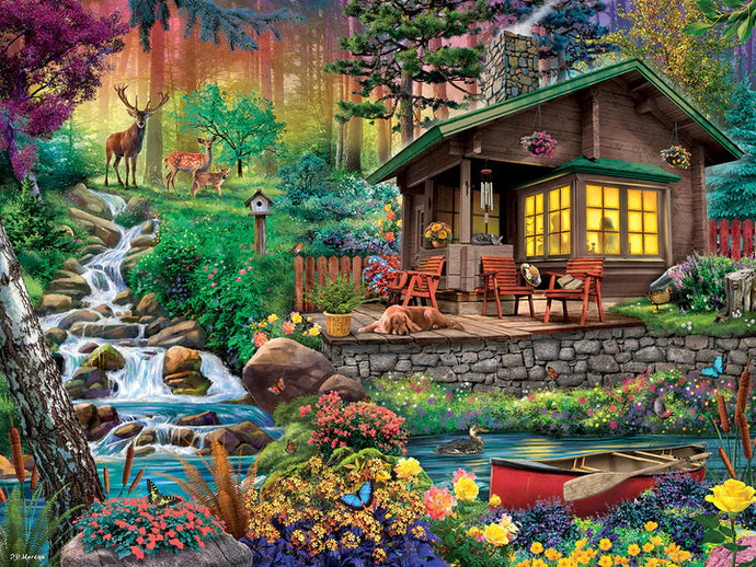 Cabin In The Woods  - 500 Piece Jigsaw Puzzle
