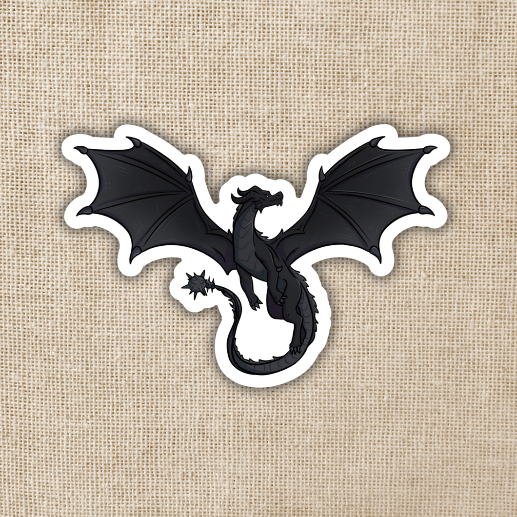 Tairn Flying Sticker | Fourth Wing