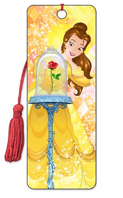 3D Disney Bookmark - Belle Rose