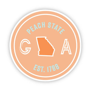 Peach State Georgia Sticker