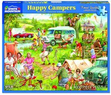 Load image into Gallery viewer, Happy Campers  - 1000 Piece Jigsaw Puzzle