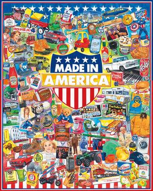 Made In America -White Mountain 1000 Piece Jigsaw Puzzle