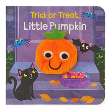 Load image into Gallery viewer, Trick or Treat Little Pumpkin ( Children&#39;s Interactive Finger Puppet Board Book )