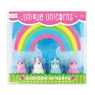 Unique Unicorns Scented Erasers - Set of 5